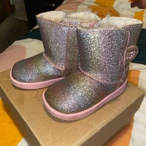 Toddler girls glittered Uggs
